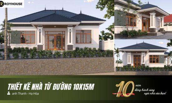 Thiết kế nhà từ đường 10x15m