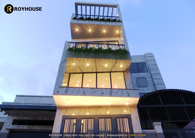 nhà hiện đại 3 tầng
