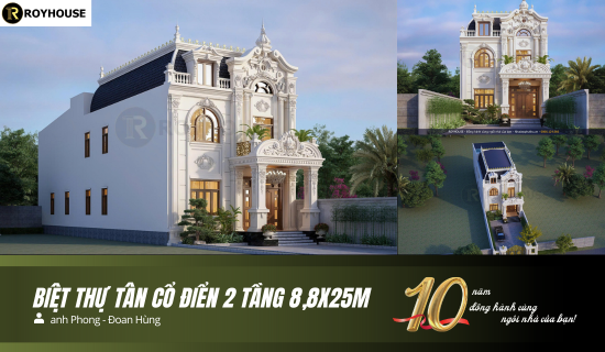 Biệt thự tân cổ điển 2 tầng