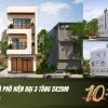 Thiết kế nhà phố hiện đại 3 tầng 5x20m